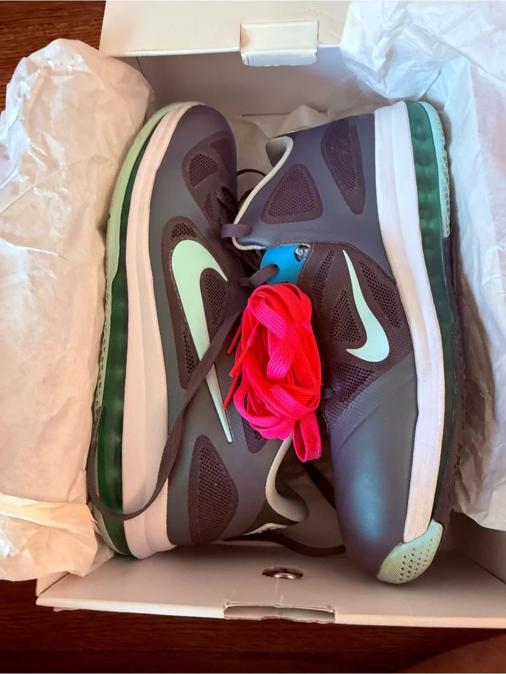 Nike LeBron 9 Low Easter Size 13 OG Box Extra Laces
